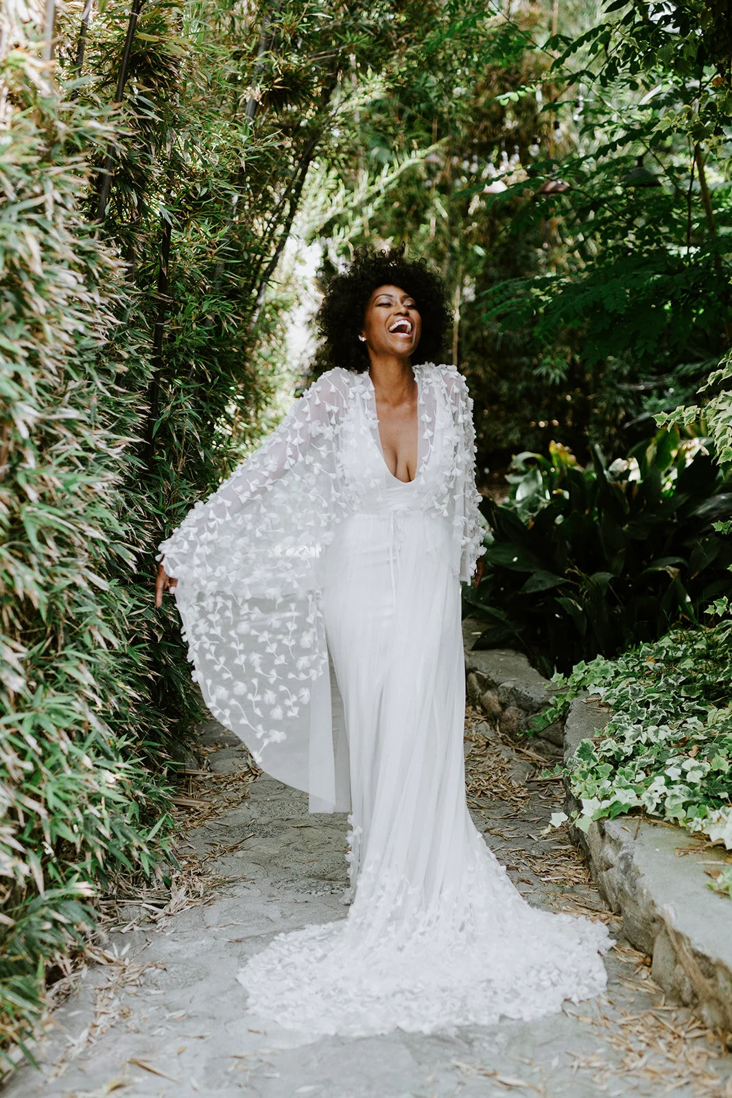 Lace bridal kimono discount